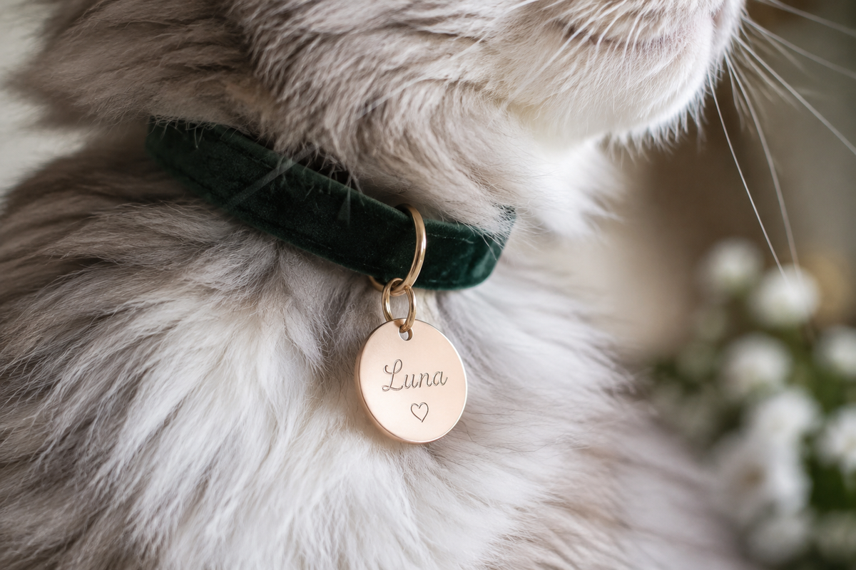 Médaille chat lifestyle